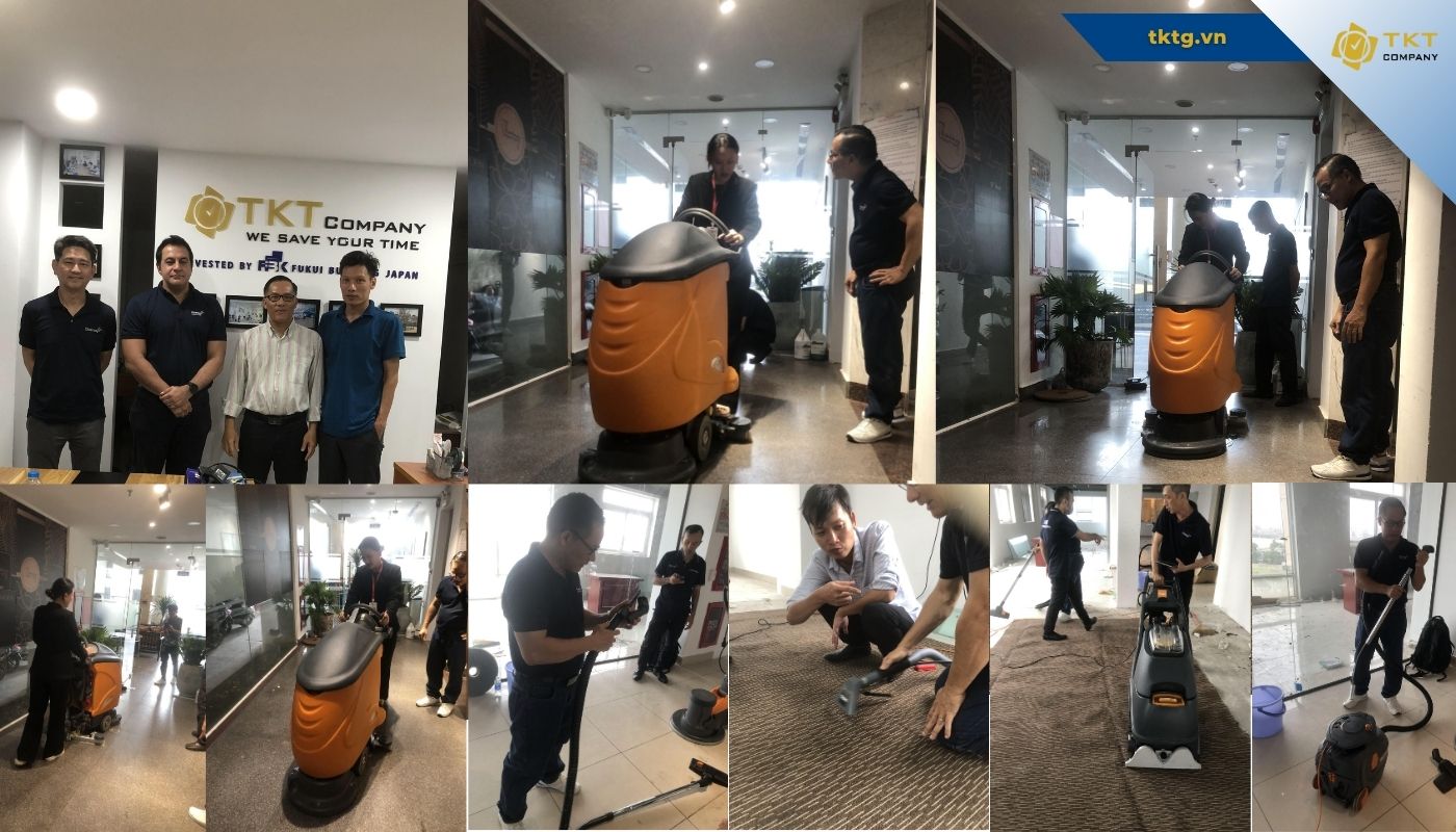 Hoạt động demo, test thử máy móc thiết bị của Diversy tại TKT Company