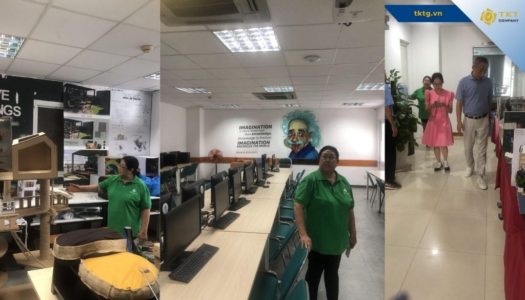 Hoạt động khách hàng thăm hỏi tại công trình đại học Hoa Sen TPHCM T10 Năm 2024