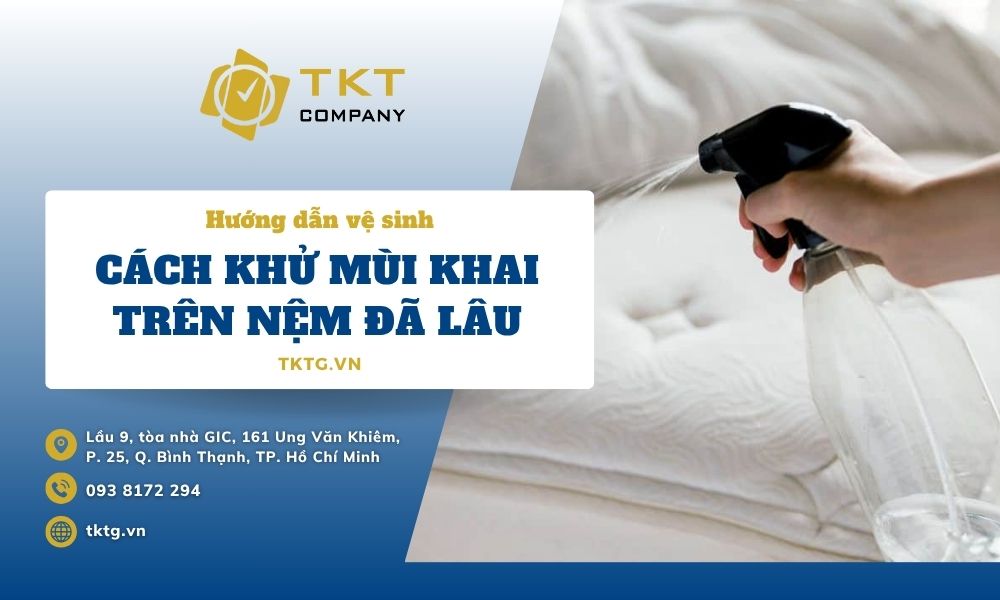 Cách khử mùi khai trên nệm đã lâu cực hiệu quả