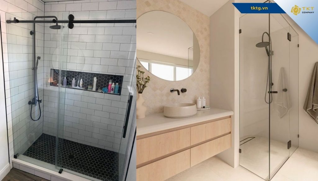 So sánh toilet nhà tắm thi công bằng vi xi măng và sàn gạch men