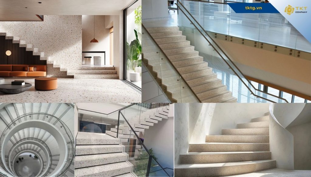 Cầu thang đá Terrazzo