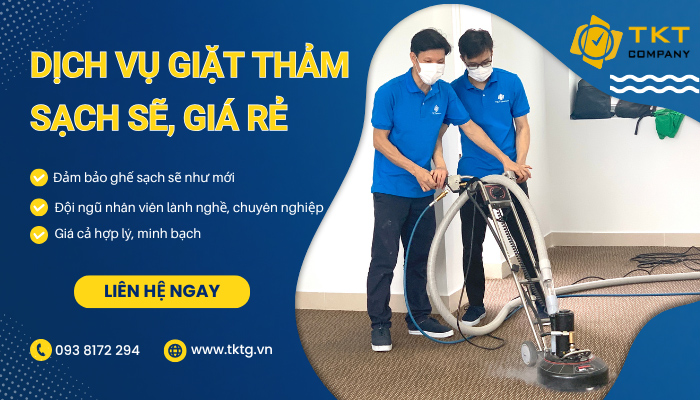 Dịch vụ vệ sinh thảm trải sàn TKT Company