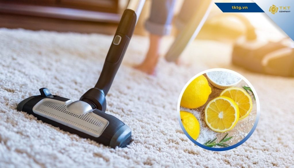 cách khử mùi thảm trải sàn bằng chanh