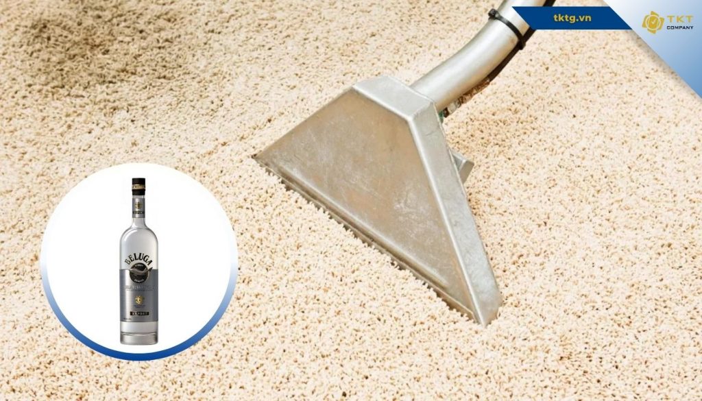 Khử mùi hôi trên thảm bằng rượu vodka