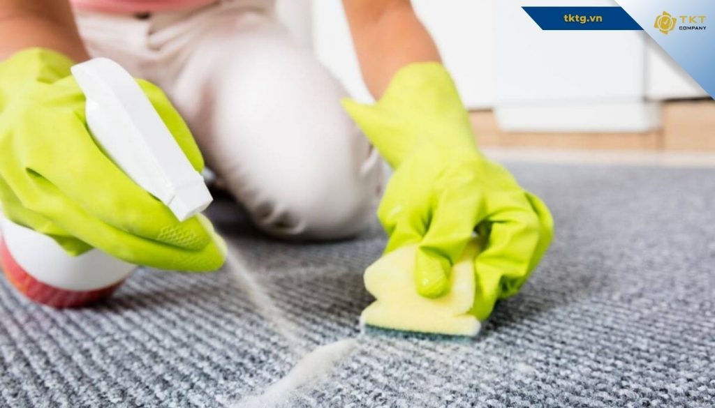 cách làm sạch thảm trải sàn loại bỏ mùi hôi