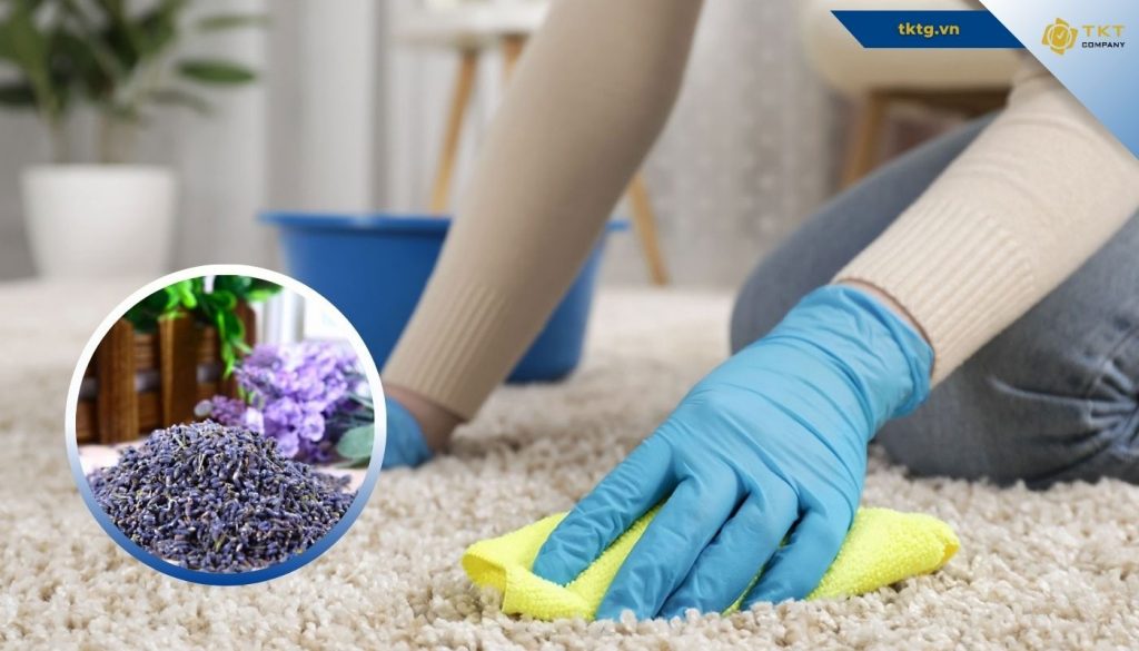 khử mùi thảm tại nhà bằng thảo dược