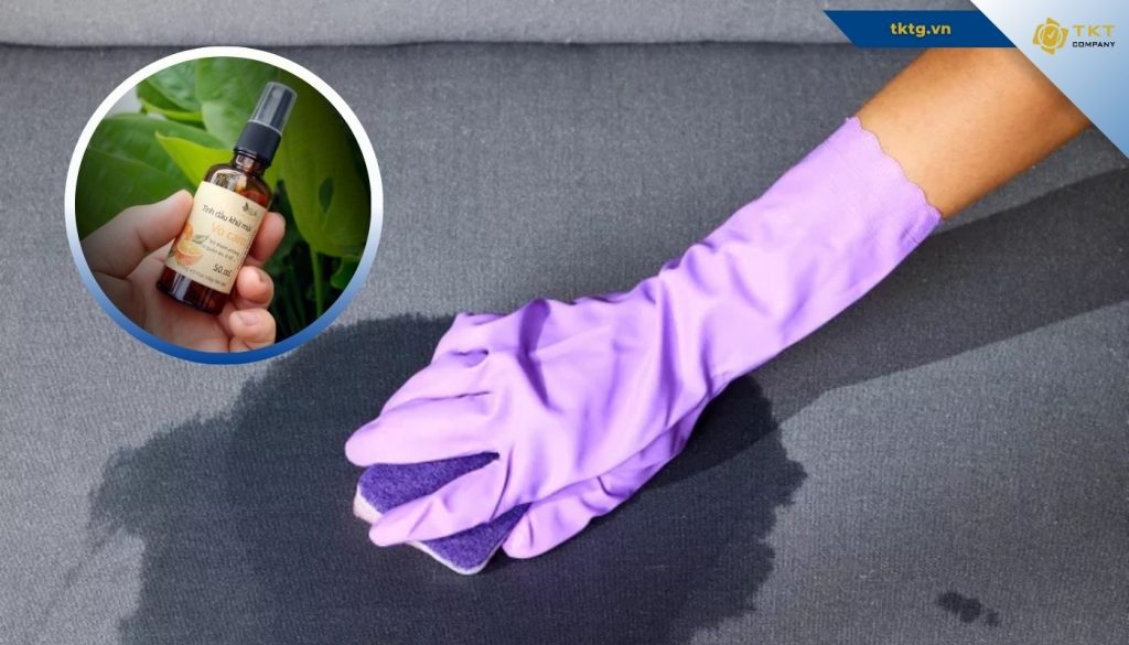 Khử mùi thảm trải sàn bằng tinh dầu thơm
