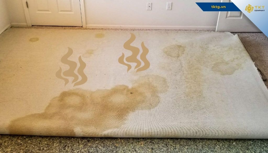 Nguyên nhân gây mùi hôi trên thảm