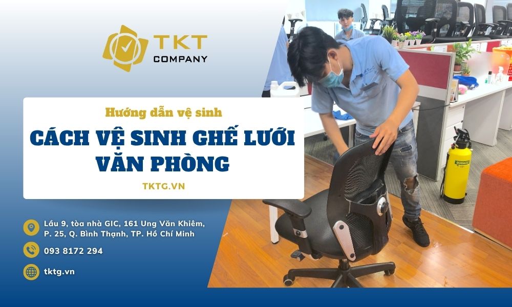 Cách giặt vệ sinh ghế lưới văn phòng hiệu quả, sạch sâu