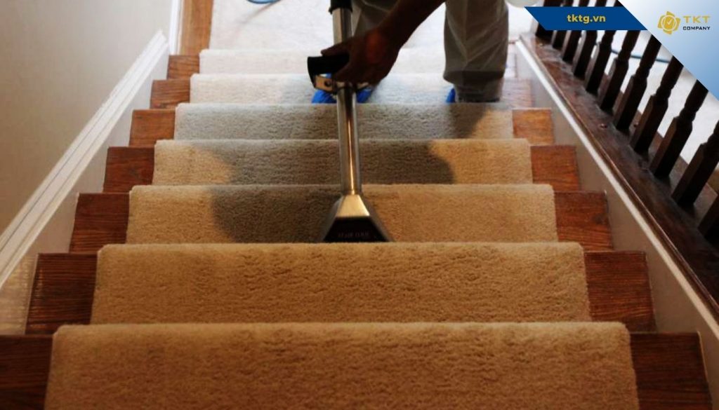 Bao lâu nên giặt thảm cầu thang 1 lần?