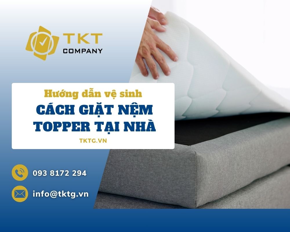 cách giặt nệm topper