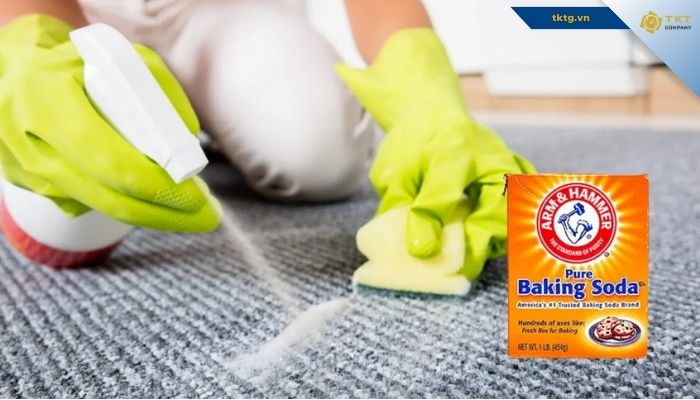 Cách xử lý nấm mốc trên thảm bằng baking soda