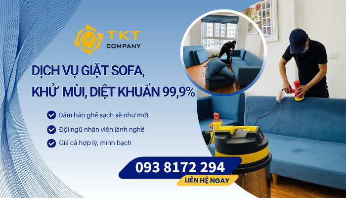 TKT Company – Dịch vụ vệ sinh khử mùi sofa và nệm chuyên sâu, tiết kiệm