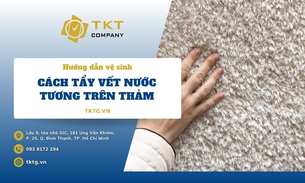 Cách tẩy vết nước tương trên thảm