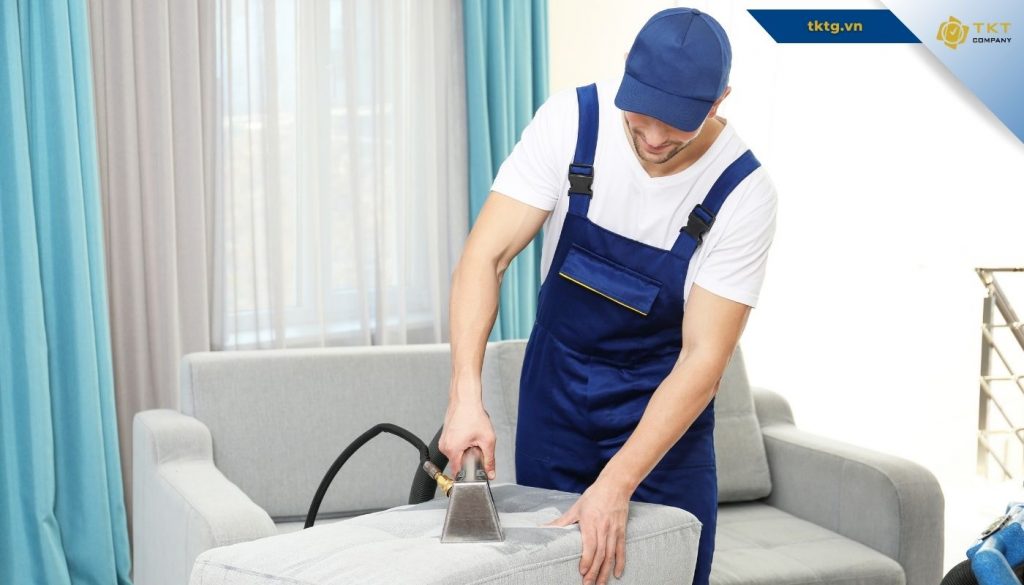 Quy trình dịch vụ vệ sinh nhà Quận 6 của TKT Company