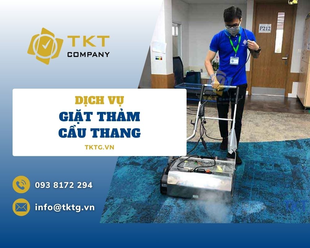 Dịch vụ giặt thảm cầu thang HCM