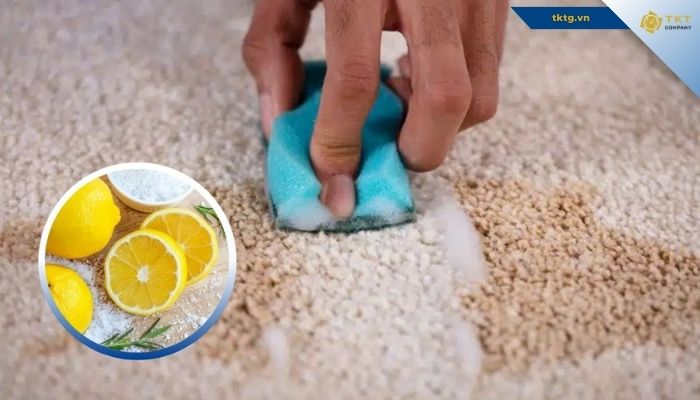 Cách xử lý thảm trải sàn bị mốc bằng chanh tươi