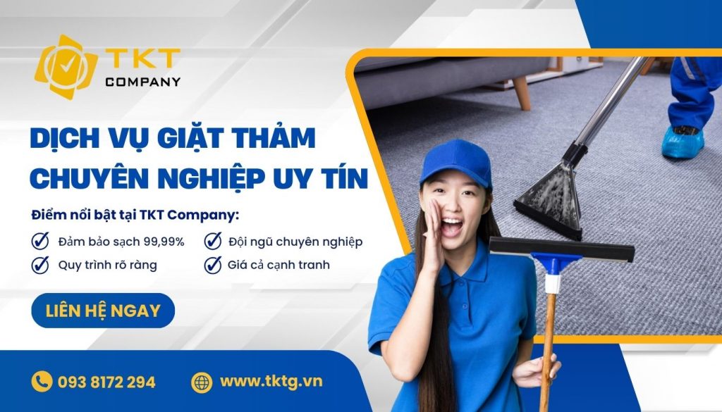 Dịch vụ giặt thảm chuyên nghiệp của công ty TKT