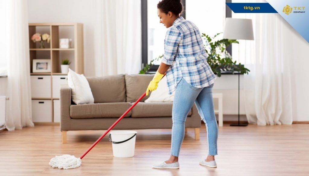 Sàn nhà bị rít do Không khí ẩm