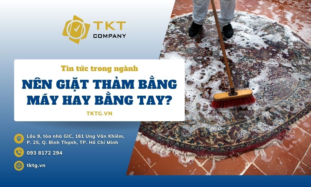 Nên giặt thảm bằng máy hay bằng tay?