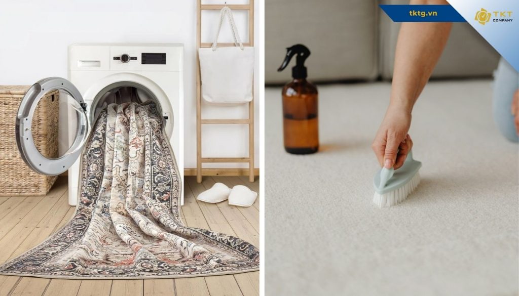 Loại thảm phù hợp để giặt thảm bằng máy và bằng tay