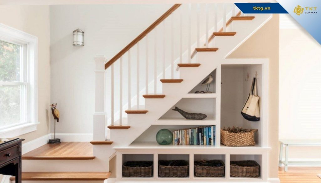 Tận dụng các khu vực trống trong nhà để lưu trữ đồ