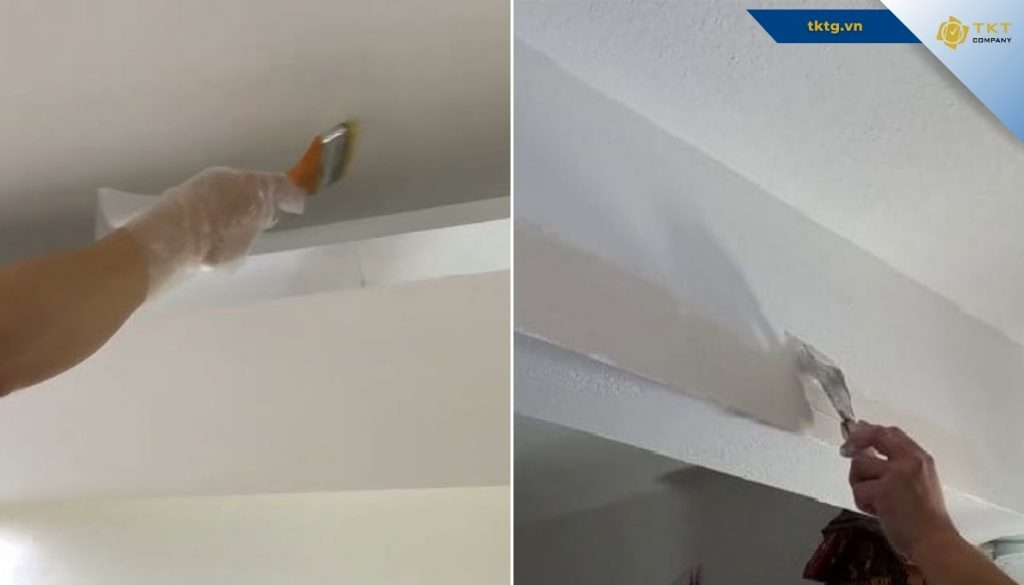 Xử lý chống thấm cho trần nhà thạch cao