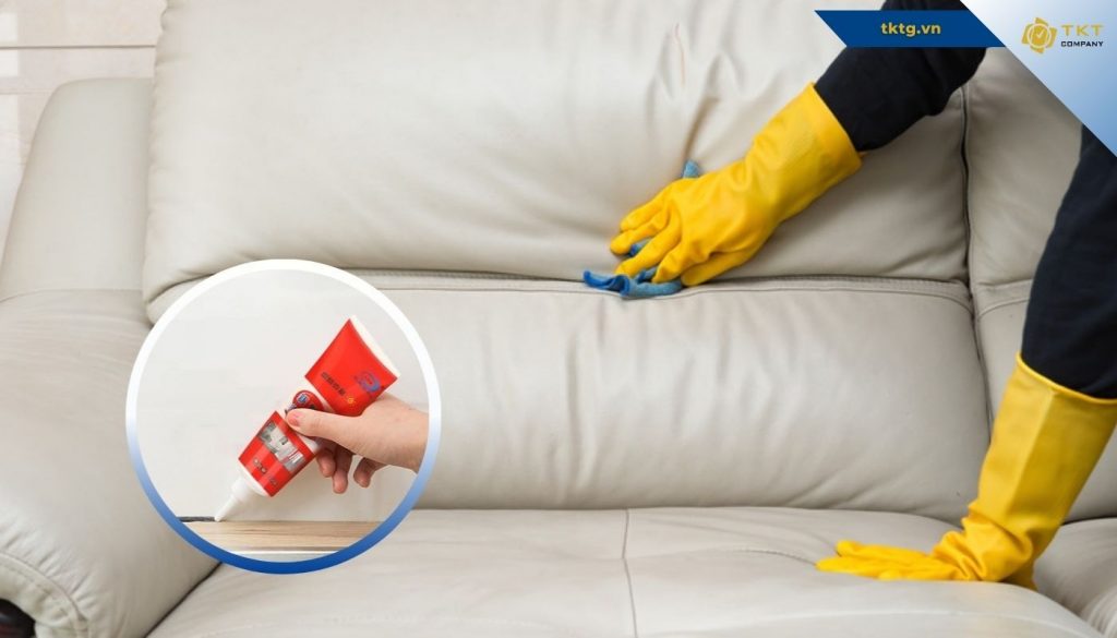 Sillia Gel giúp làm sạch nhanh chóng và phục hồi độ bóng tự nhiên cho sofa da