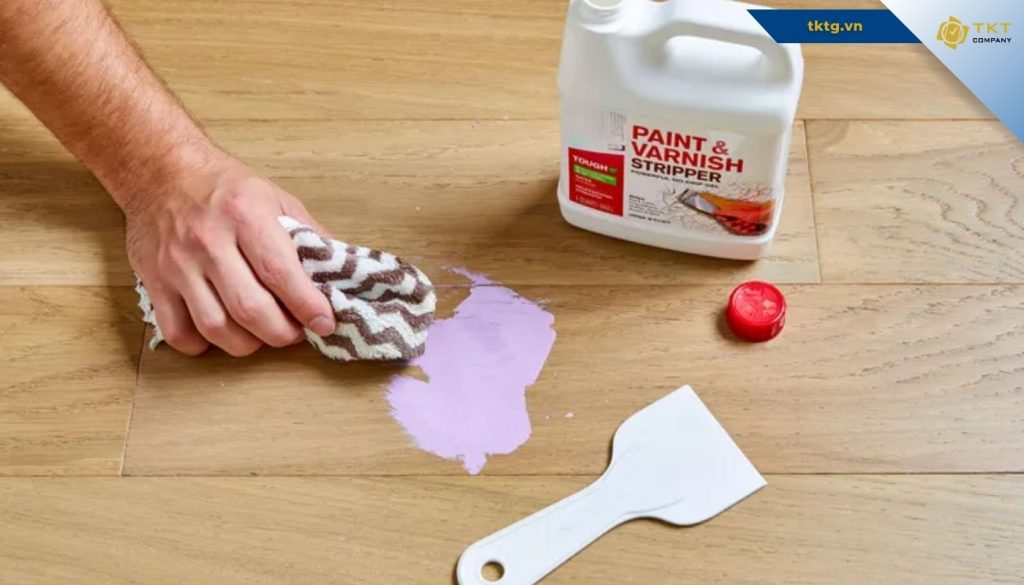 Đối với dung dịch chuyên dụng, nên cần trang bị đồ bảo hộ cũng như biết cách sử dụng để an toàn cho sàn