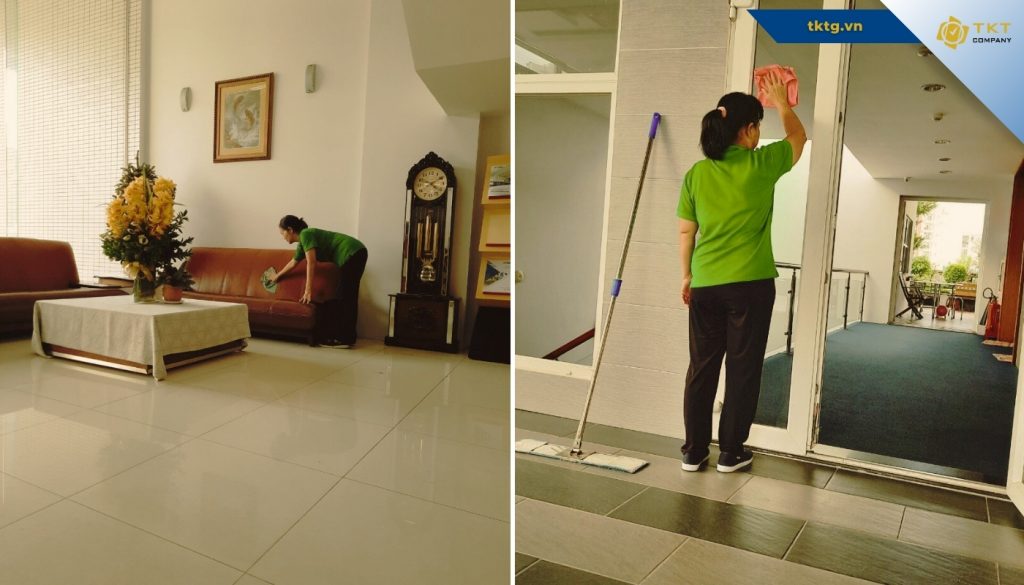 Gói dọn dẹp nhà Phường Xóm Chiếu của TKT Company cho nhà ở
