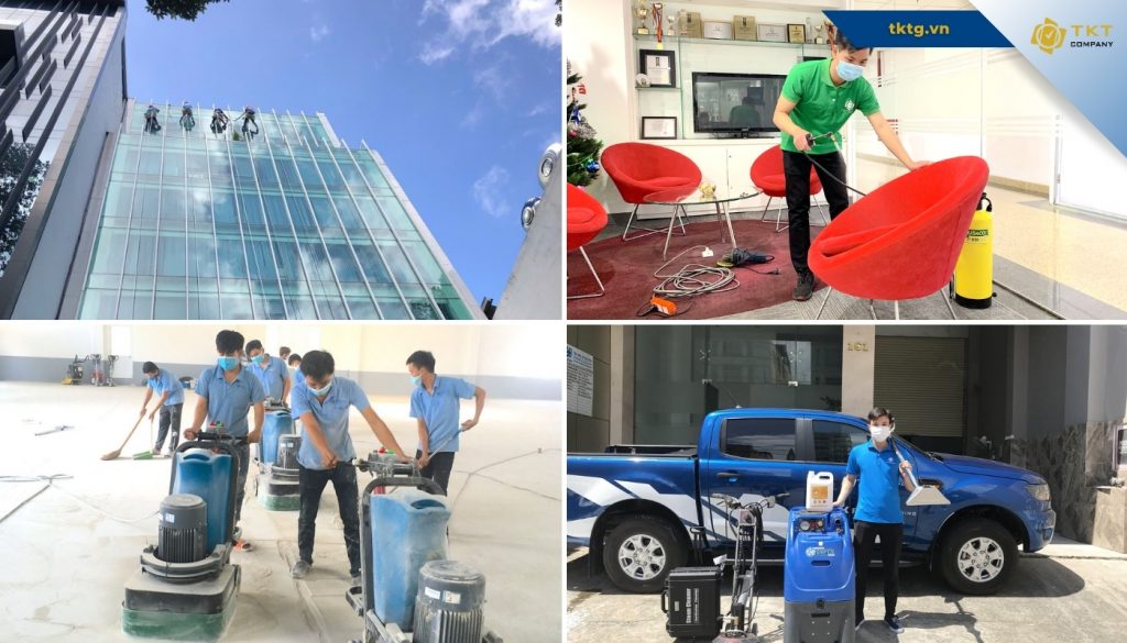 TKT Company còn cung cấp dịch vệ sinh theo yêu cầu như giặt ghế, đánh bóng sàn, vệ sinh thảm...