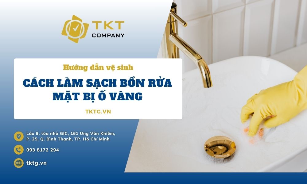 Cách làm sạch bồn rửa mặt bị ố vàng