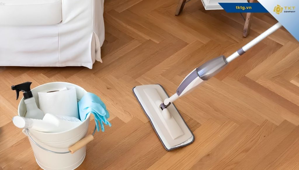 Các tips hữu ích giúp làm sạch sàn gỗ sáng bóng bền lâu