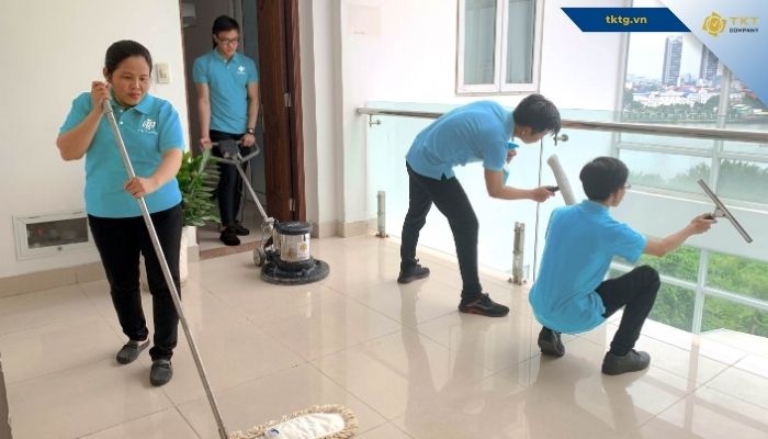 Dịch vụ vệ sinh căn hộ trước khi vào ở